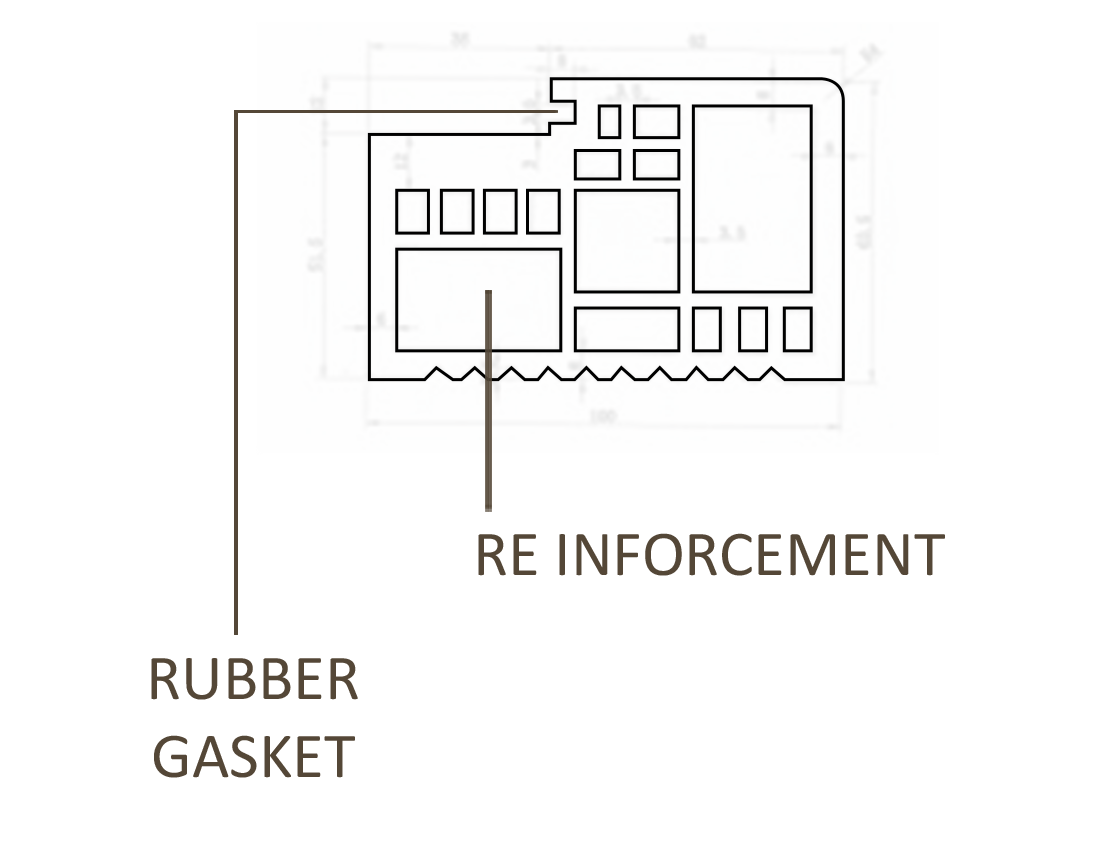 Specification image 1 for 35MM HDPC DOOR & FRAMES